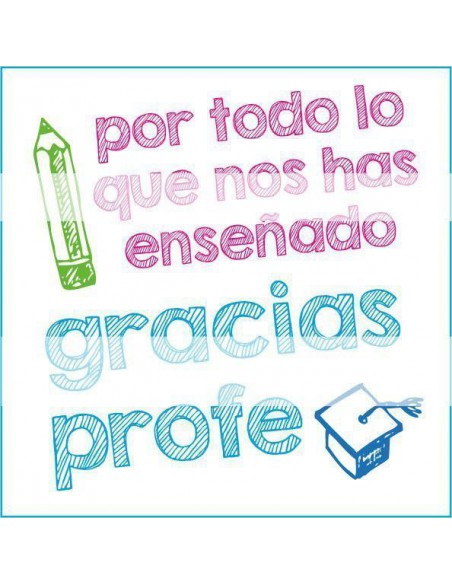 Papel de azúcar profesores