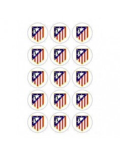 Papel de azúcar escudo Atlético de Madrid para galletas