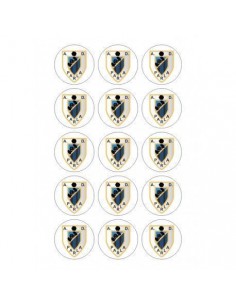 Papel de azúcar escudo Parla para galletas 