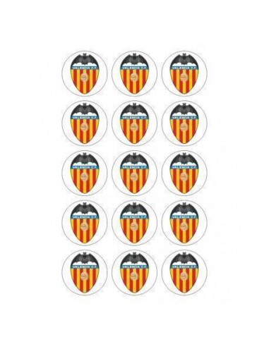 Papel de azúcar escudo Valencia para galletas 