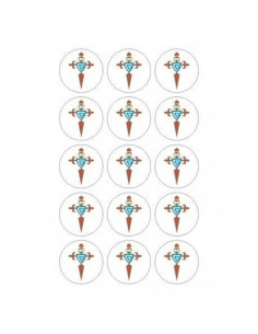 Papel de azúcar escudo Celta de Vigo para galletas