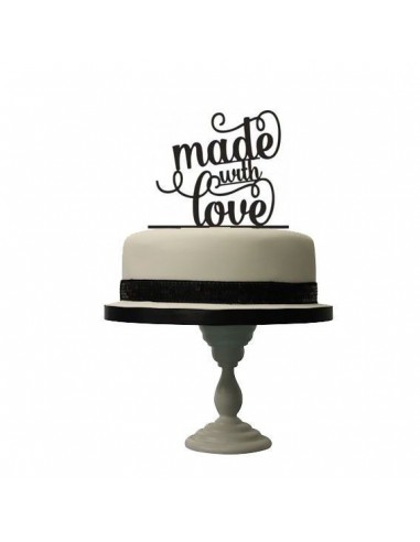 Topper para tarta Made with love