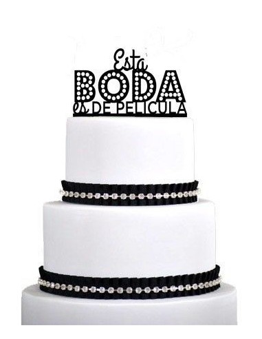Topper para tarta una boda de pelicula
