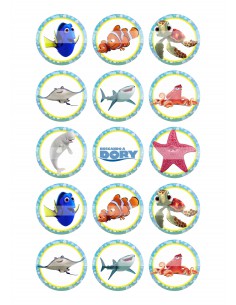 Papel de azúcar Buscando a Dory para galletas