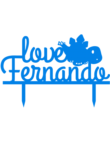 Topper para tarta dinosaurio 