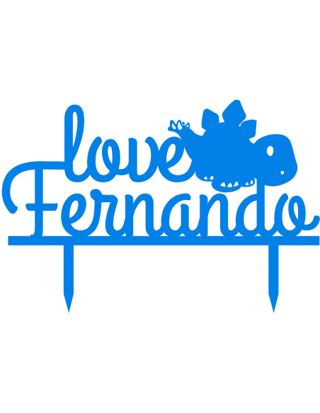 Topper para tarta dinosaurio 