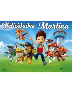 Papel de azúcar Patrulla Canina personalizado