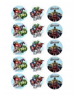 Papel de azúcar los vengadores
