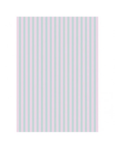 Papel de azúcar rayas azules y rosas