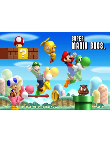 Papel de azúcar Super Mario Bros