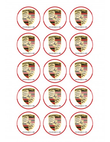 Papel de azúcar Porsche