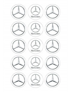 Papel de azúcar Mercedes
