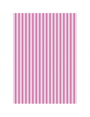 Papel de azúcar rayas rosas
