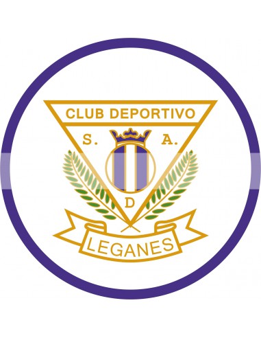 Papel de azúcar escudo Leganés