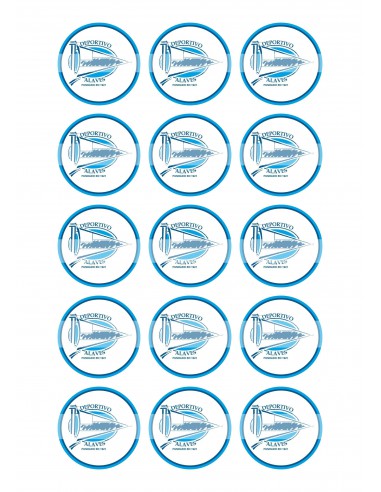 Papel de azúcar escudo Alavés para galletas 