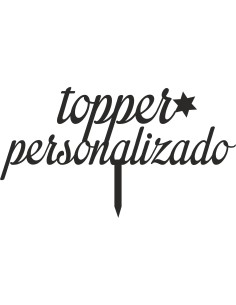 Topper personalizado 1 línea 2