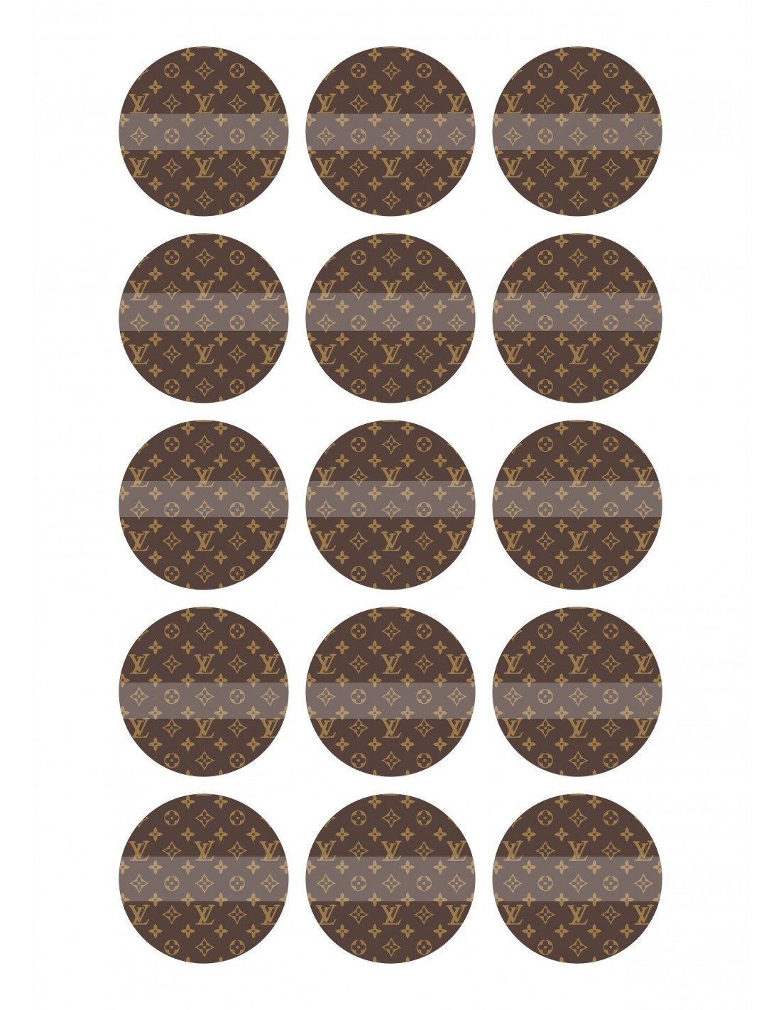 papel de azucar galletas Louis Vuitton