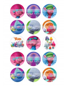 Papel de azúcar Trolls