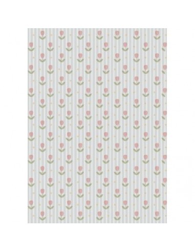 Papel de azúcar tulipanes grises