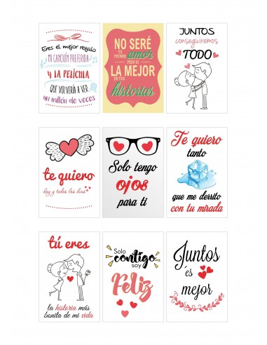 Papel de azúcar frases amor