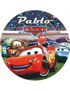 Papel de azúcar pesonajes Cars