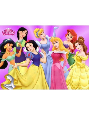 Papel de azúcar Princesas Disney