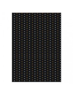 Papel de azúcar negro lunares Halloween 