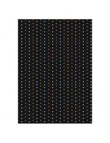 Papel de azúcar negro lunares Halloween 