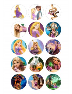 Papel de azúcar Rapunzel Enredados