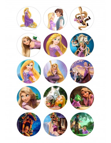 Papel de azúcar Rapunzel Enredados
