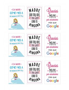 Papel de azúcar frases Día de la Madre