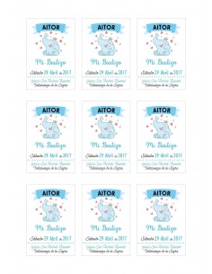 Papel de azúcar bautizo niño