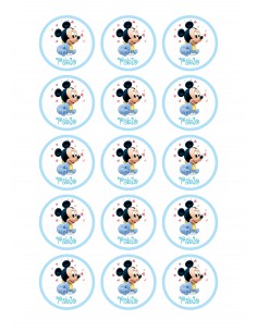 Papel de azúcar bautizo niño