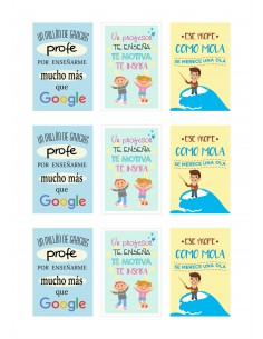 Papel de azúcar profesores