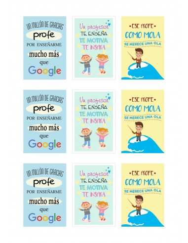 Papel de azúcar profesores