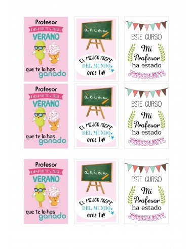 Papel de azúcar profesores