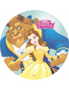 Papel de azúcar Bella y Bestia