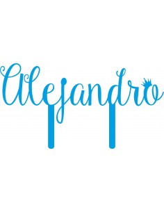 Topper para tarta personalizado nombre 2