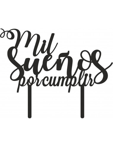 Topper para tarta felicidades personalizado nombre