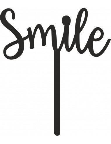 Topper para tarta Smile