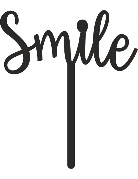 Topper para tarta Smile