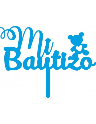 Topper para tarta bautizo