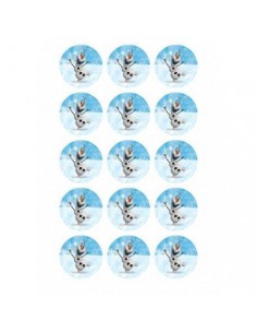Papel de azúcar Olaf Frozen para galletas