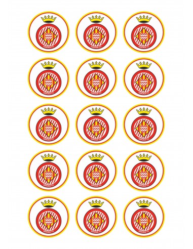 Papel de azúcar escudo Girona