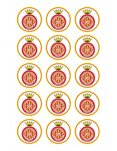 Papel de azúcar escudo Girona