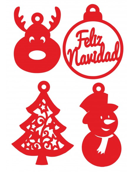 Set adornos navideños