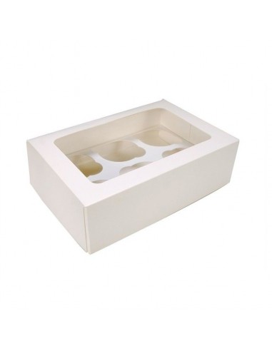 Caja para 6 cupcakes  Caja para 6 cupcakes