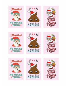 Papel de azúcar anti navidad