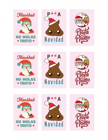 Papel de azúcar anti navidad