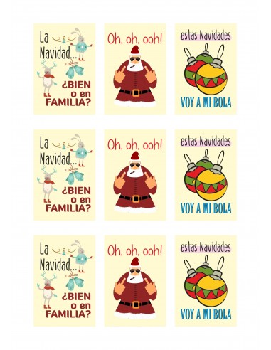 Papel de azúcar anti navidad